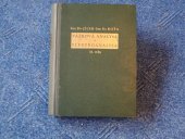 kniha Vážková analysa a elektroanalysa. Díl II, Speciální část, Technicko-vědecké vydavatelství 1951