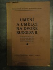 kniha Umění a umělci na dvoře Rudolfa II., Krasoumná jednota 1921