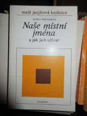 kniha Naše místní jména (a jak jich užívat), Academia 1985