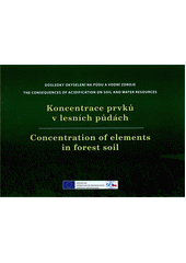 kniha Koncentrace prvků v lesních půdách důsledky okyselení na půdu a vodní zdroje = Concentration of elements in forest soil : the consequences of acidification on soil and water resources, Výzkumný ústav rostlinné výroby 2012