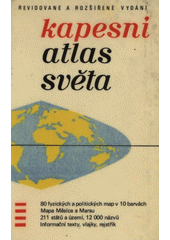 kniha Kapesní atlas světa Rozšířené vydání, Kartografické nakladatelství 1971