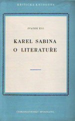 kniha O literatuře, Československý spisovatel 1953