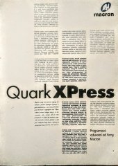 kniha QuarkXPress podrobná uživatelská příručka verze 3.1x a 3.3 pro Windows, CPress 1995