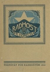 kniha Radhošť báje a život : verše, Pohorská jednota 1924