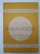 kniha English poetry 1579-1947, Václav Tomsa 1947