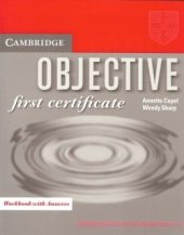 kniha Objective First Certificate Workbook with Answers, Cambridge English University Press 2000