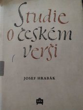 kniha Studie o českém verši vysokošk. příručka, SPN 1959