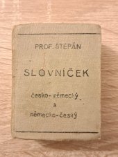 kniha Kolibří slovníček česko-německý a německo-český I. díl, - Česko-německý. - Nový pravopis., J. Lorenz 1941