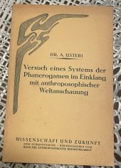 kniha Verších eines Systems der Phanerogamen im Einklang mít anthroposophischer Welt, Der Kommende Tag 1922