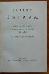 kniha Ústava, Jan Laichter 1921