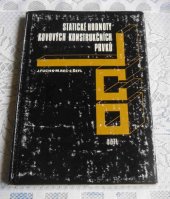 kniha Statické hodnoty kovových konstrukčních prvků, SNTL 1985