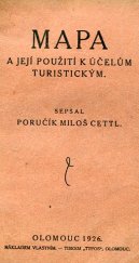 kniha Mapa a její použití k účelům turistickým, s.n. 1926
