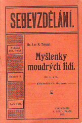 kniha Myšlenky moudrých lidí, B. Kočí 1910