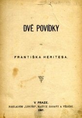 kniha Dvě povídky, Libuše, Matice zábavy a vědění 1887