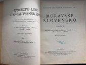 kniha Moravské Slovensko Sv. 2, Národopisné museum českoslovanské 1921