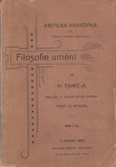kniha Filosofie umění, Rozhledy 1897