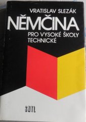 kniha Němčina pro vysoké školy technické, SNTL 1988