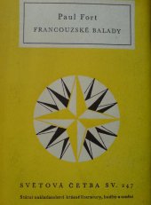 kniha Francouzské balady výbor, Státní nakladatelství krásné literatury, hudby a umění 1960