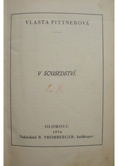 kniha V sousedství, R. Promberger 1934