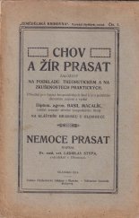 kniha Chov a žír prasat, založený na podkladu theoret. a na zkušenostech prakt. Příručka pro žactvo hospodář. škol a pro prakt. chovatele, Zeměděl. knihovna 1914