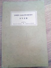 kniha Svár, Adolf Synek 1930