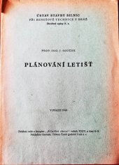 kniha Plánování letišť, Ústav stavby silnic 1948