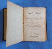 kniha Odpolední pobožnosti na neděle a svátky církevního roku pro biskupství litoměřické, Sklad biskupské konsistoře 1908