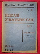 kniha Hledání ztraceného času Sv. 6. - Uvězněná 1, Jan Fromek 1929