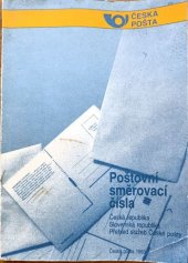 kniha Poštovní směrovací čísla Aktualizovaný seznam k 1.9.1993, Česká pošta 1993