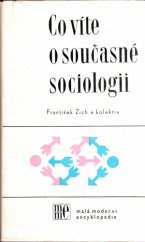 kniha Co víte o současné sociologii základní pojmy současné marxistické sociologie, Horizont 1979