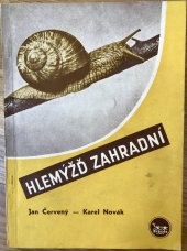 kniha Chov, sběr a výkrm hlemýždě zahradního, Brázda 1950