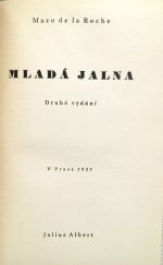 kniha Mladá Jalna = [Young Renny] : cyklus Jalny I, Julius Albert 1937