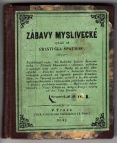 kniha Zábavy myslivecké 1., K. Vetterlovská knihtiskárna (František Franke) 1856