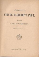 kniha Childe-Haroldova pouť, J. Otto 1918