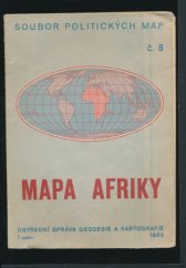 kniha Mapa Afriky Měřítko 1:12000000 : Plochojevné válcové zobrazení, Ústřední správa geodézie a kartografie 1955