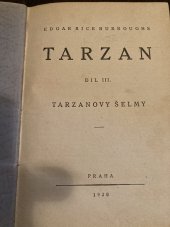 kniha Tarzan III. - Tarzanovy šelmy, Antonín Svěcený 1920