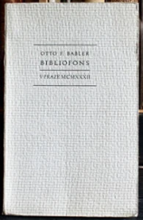 kniha Bibliofons [... povídka ...], Jaroslav Picka 1932
