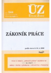 kniha Zákoník práce podle stavu k 10.4.2006, Sagit 2006