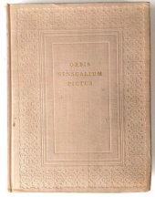 kniha Orbis sensualium pictus quadrilinguis Hoc est: Omnium fundamentalium, in mundo rerum, et in vita actionum, pictura et nomenclatura Latina, Germanica, Hungarica et Bohemica : Cum titulorum juxta atq; vocabulorum indice, SPN 1958