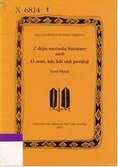 kniha Z dějin merinské literatury, aneb, O zemi, kde lidé rádi povídají, Orientální ústav Akademie věd České republiky 2003