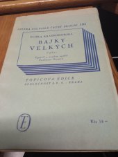 kniha Bajky velkých výbor, Topičova edice 1947