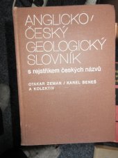 kniha Anglicko-český geologický slovník s rejstříkem českých názvů, Academia 1985