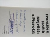 kniha Největší z Pierotů [Deburau] : román, Fr. Borový 1939