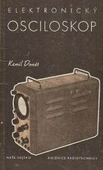 kniha Elektronický osciloskop, jeho složení a používání, Naše vojsko 1956