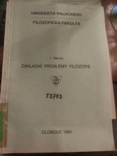 kniha Základní problémy filozofie, Rektorát Univerzity Palackého 1992