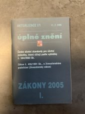 kniha České účetní standardy pro účetní jednotky, které účtují podle vyhlášky č. 504/2002 Sb. Zákon č. 455/1991 Sb., o živnostenském podnikání (živnostenský zákon), Poradce 2005