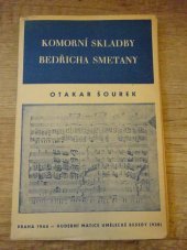 kniha Komorní skladby Bedřicha Smetany rozbory, Hudební Matice Umělecké Besedy 1945