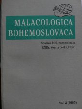 kniha Československá slimač = Malacologica Bohemoslovaca : (sborník zájemců o výzkum měkkýšů České a Slovenské republiky ...), Česká zemědělská univerzita 2002