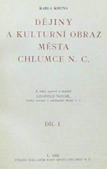 kniha Karla Khuna Dějiny a kulturní obraz města Chlumce n.C. Díl II, Rada města 1932