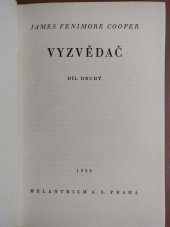 kniha Vyzvědač, Melantrich 1933